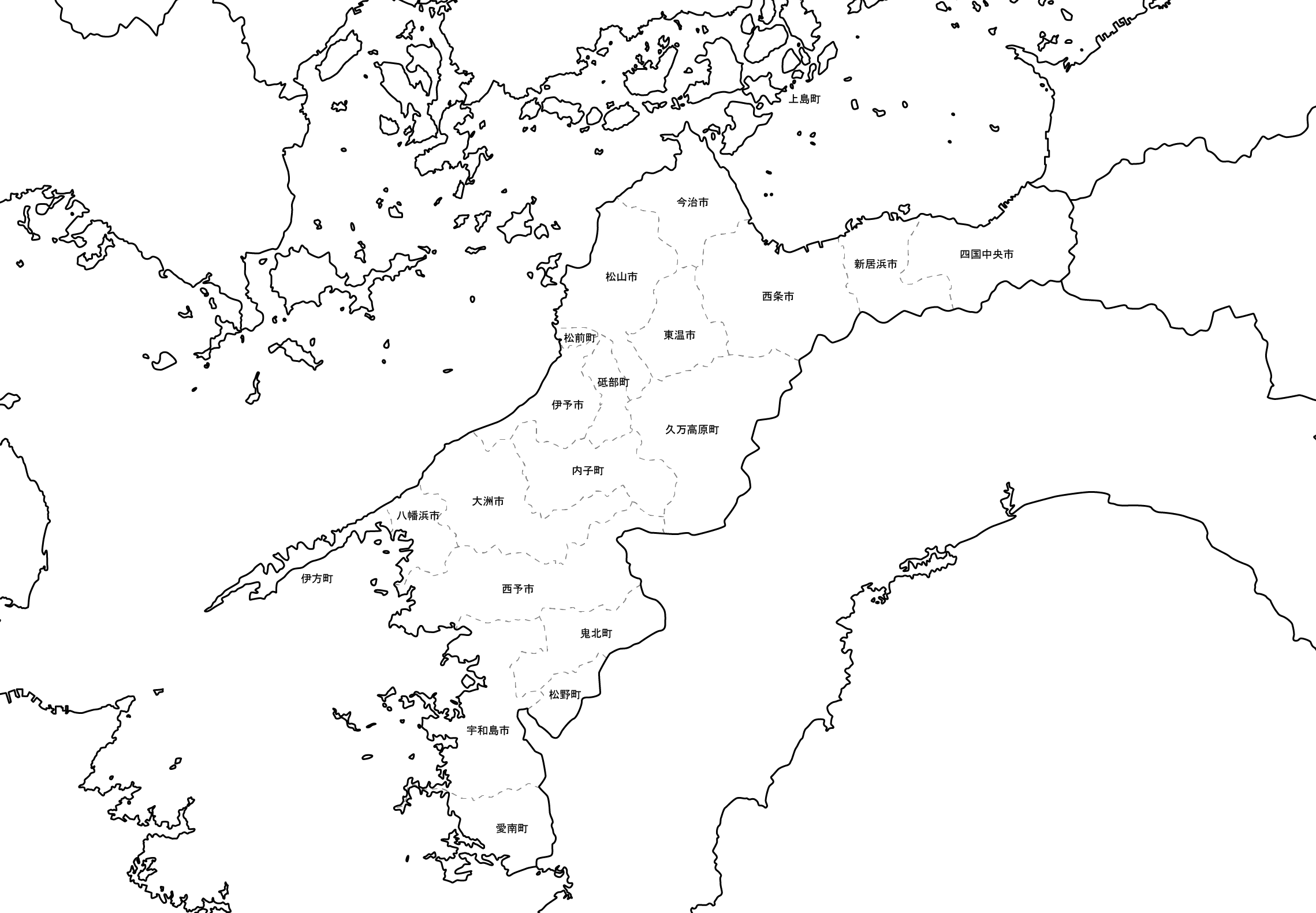 愛媛地図