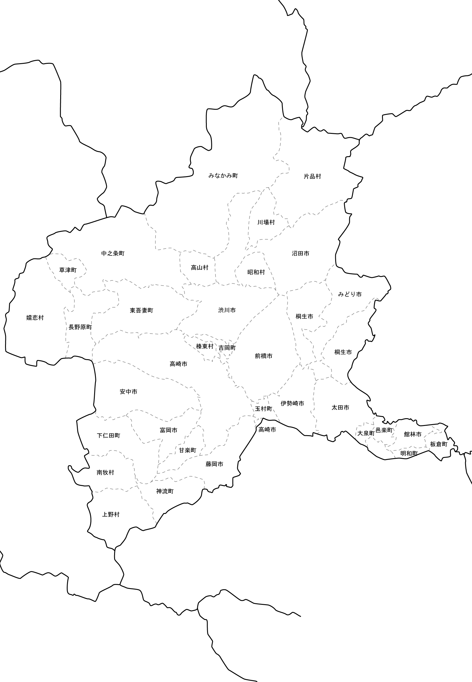 群馬地図