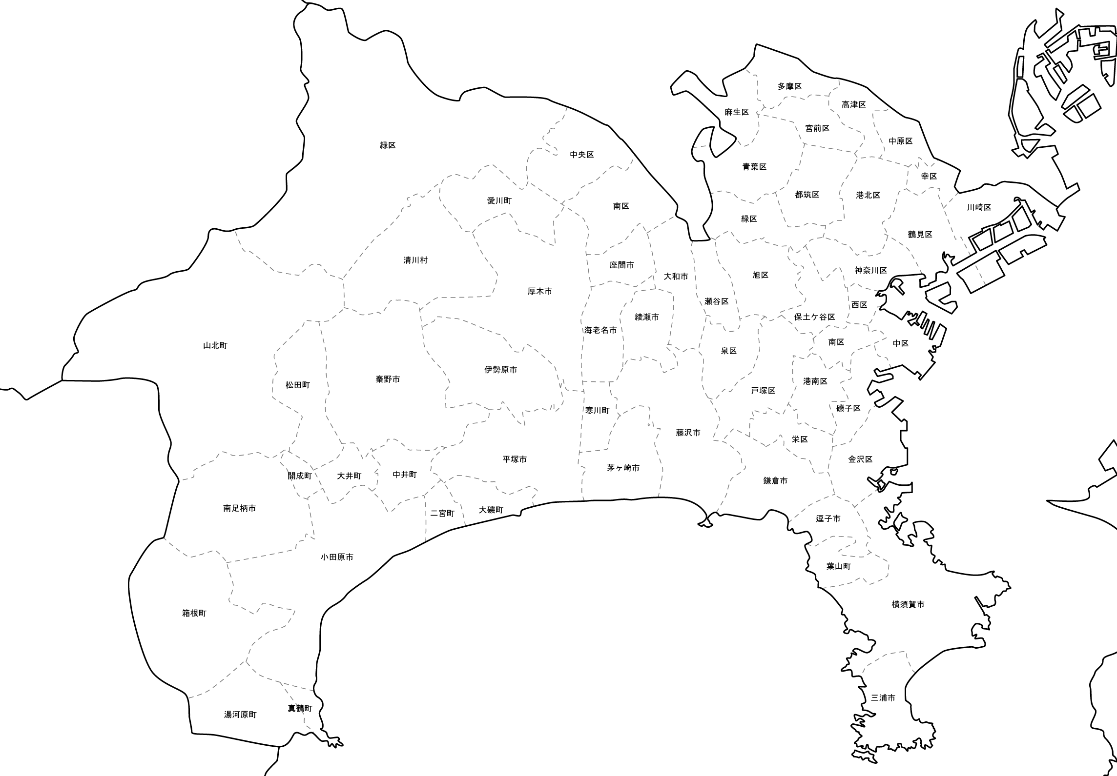 神奈川地図