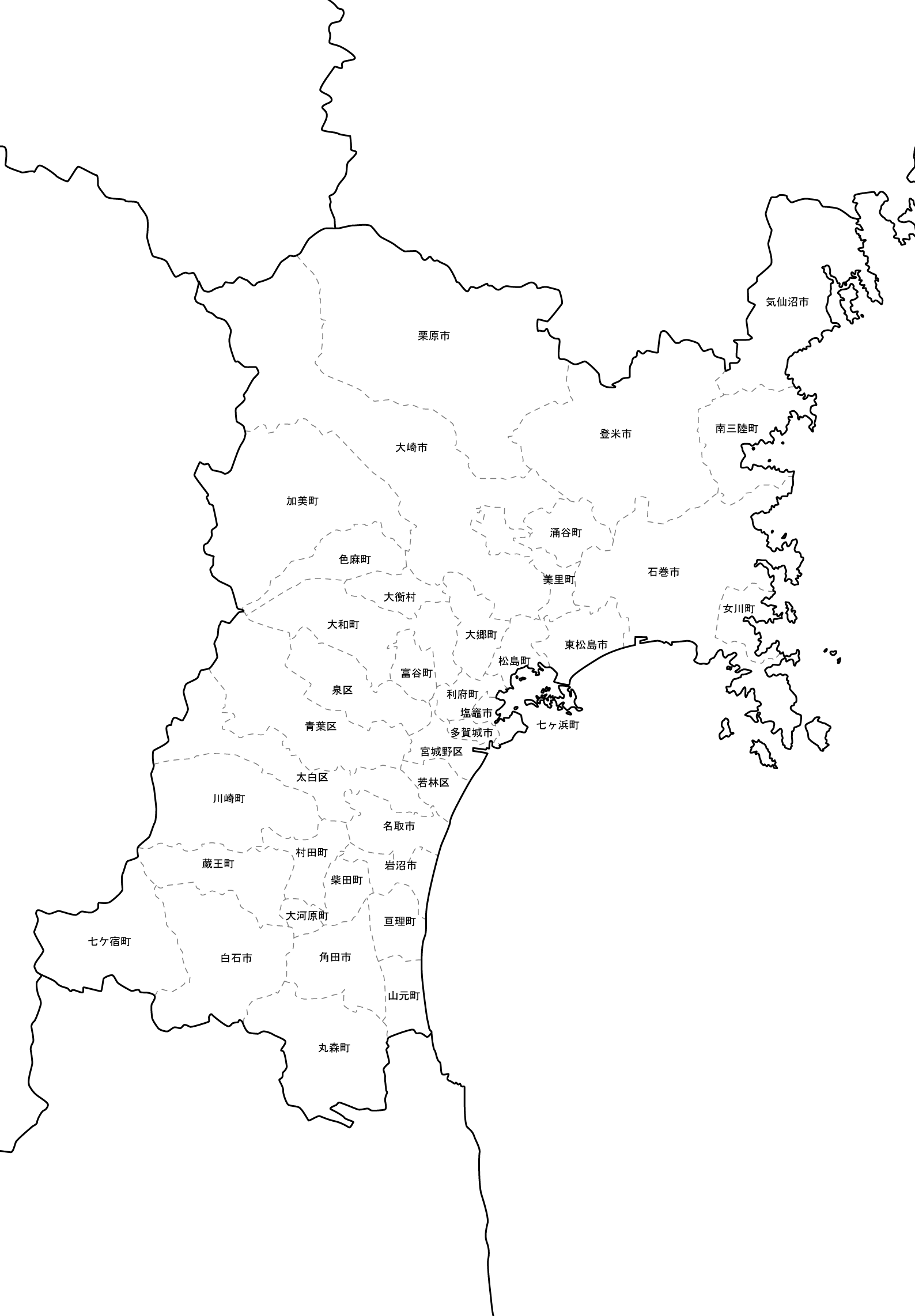 宮城地図