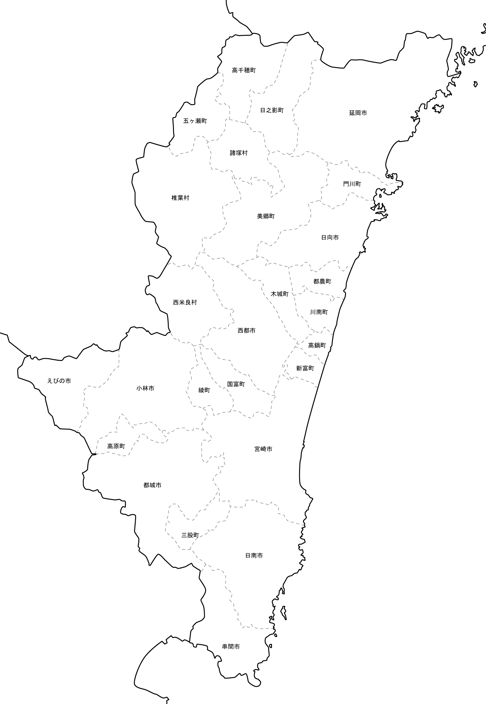 宮崎地図