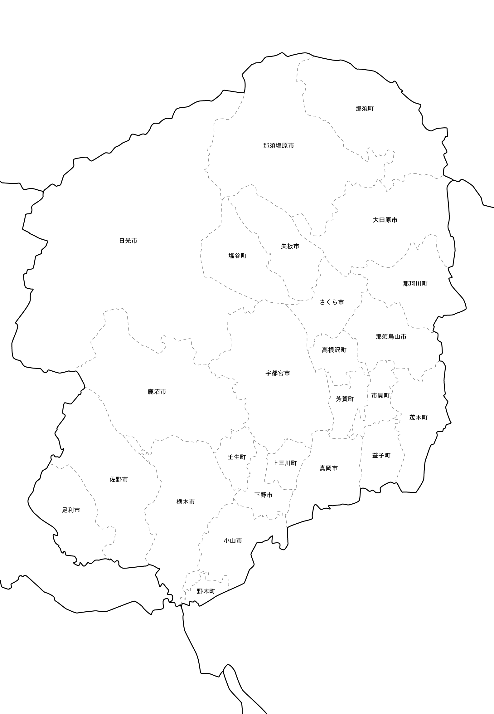 栃木地図