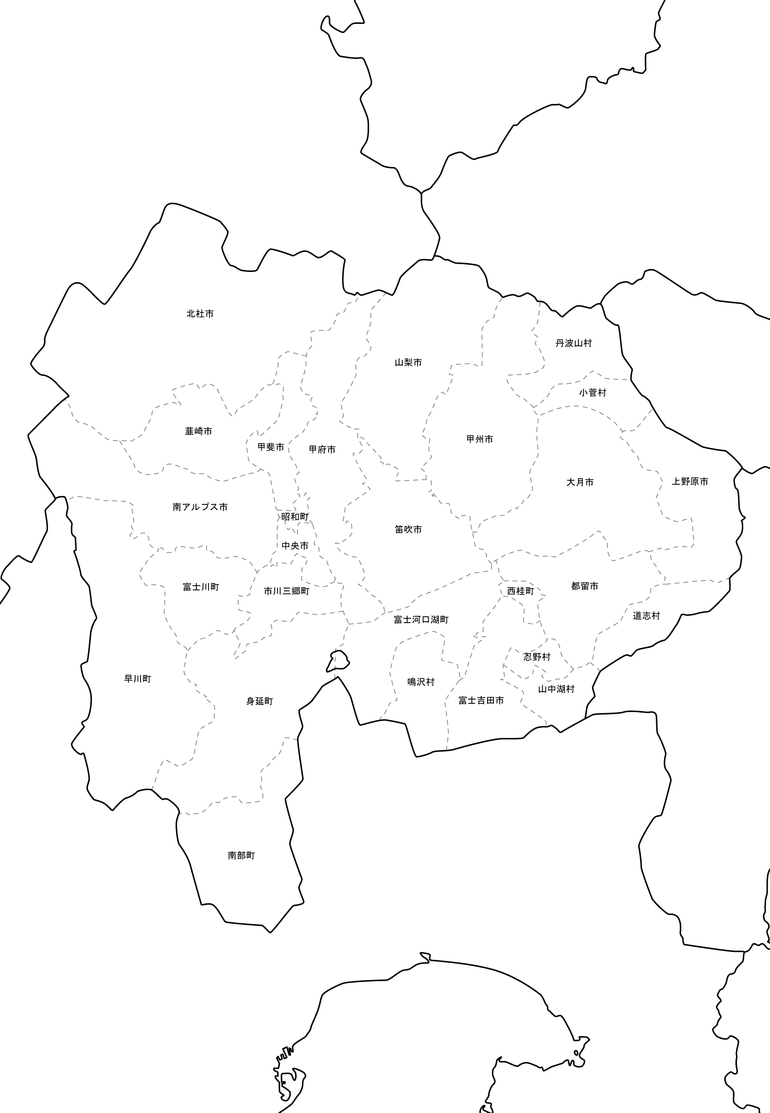 山梨地図